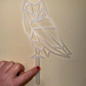 Geometric owl plant support trellis super cute stake design